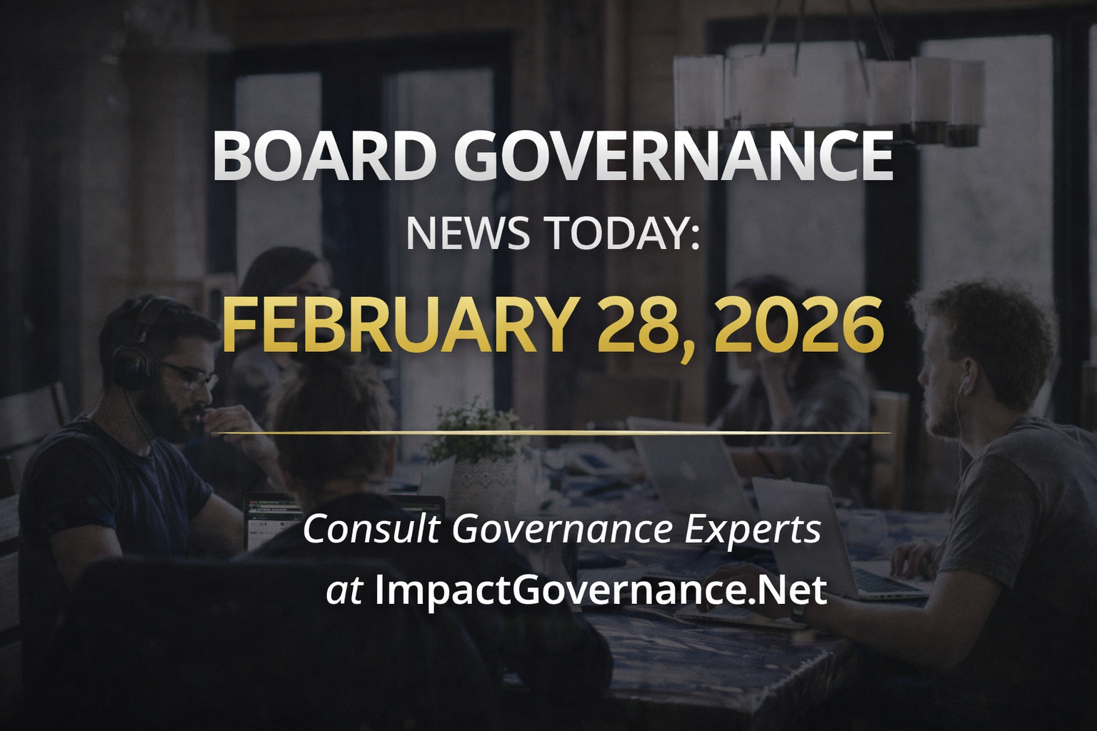 Board Governance News Today: February 28, 2026