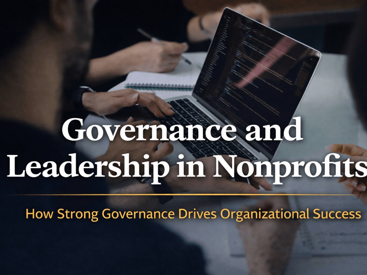 Governance and Leadership in Nonprofits: How Strong Governance Drives Organizational&nbsp;Success