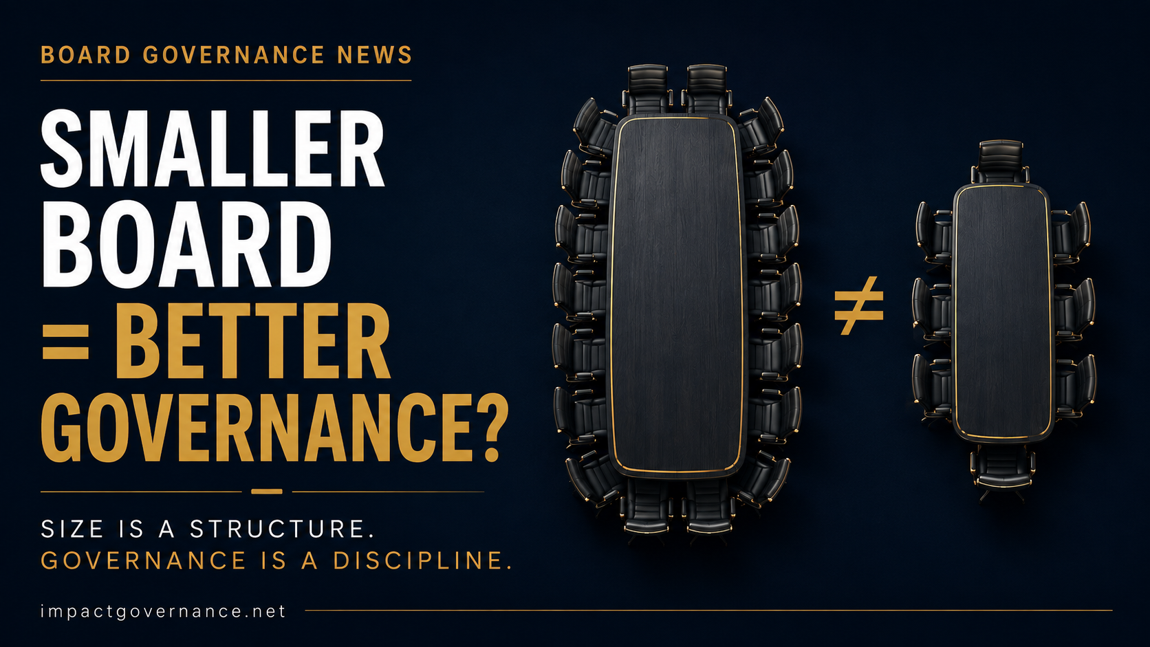 Board Governance News Today: Does a Smaller Board Mean Better Governance?